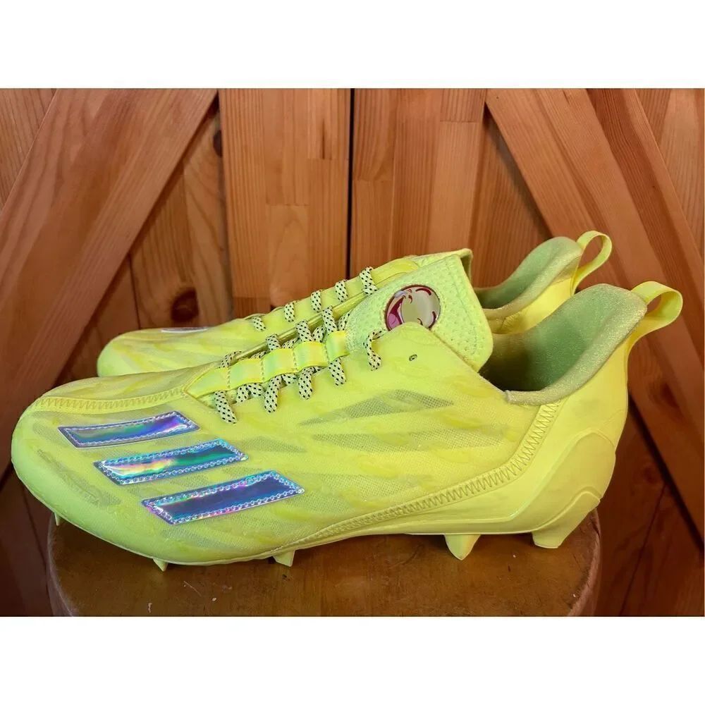 Adidas Adizero Big Mood Cleats Solar Yellow 2022 Football GX7900 Size 13.5 nwt